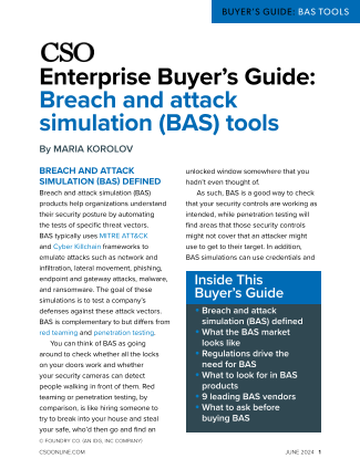 Get our breach and attack simulation (BAS) buyer’s guide.